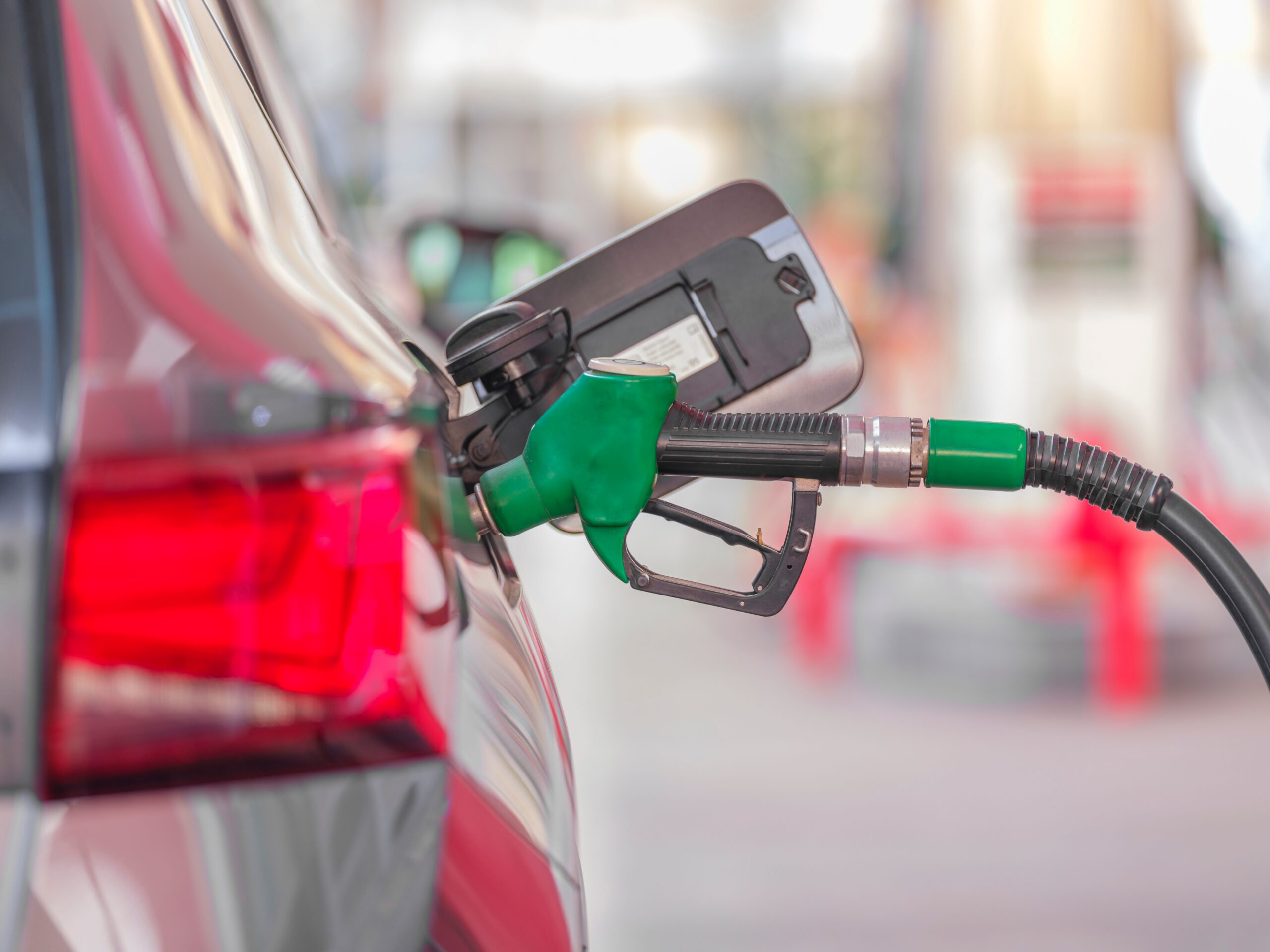 Car being filled with petrol