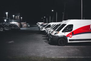 Fleet of vans